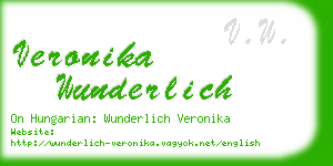 veronika wunderlich business card